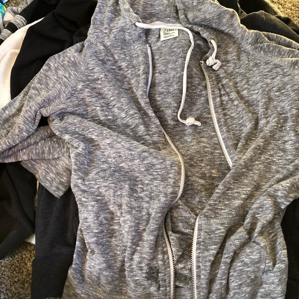 Zine zip up hoodie